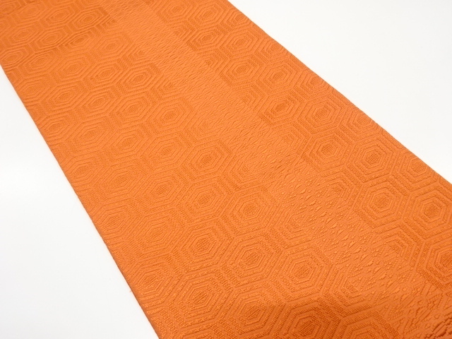 JAPANESE NAGOYA OBI / CHIKUZEN HAKATA / WOVEN KIKKO PATTERN